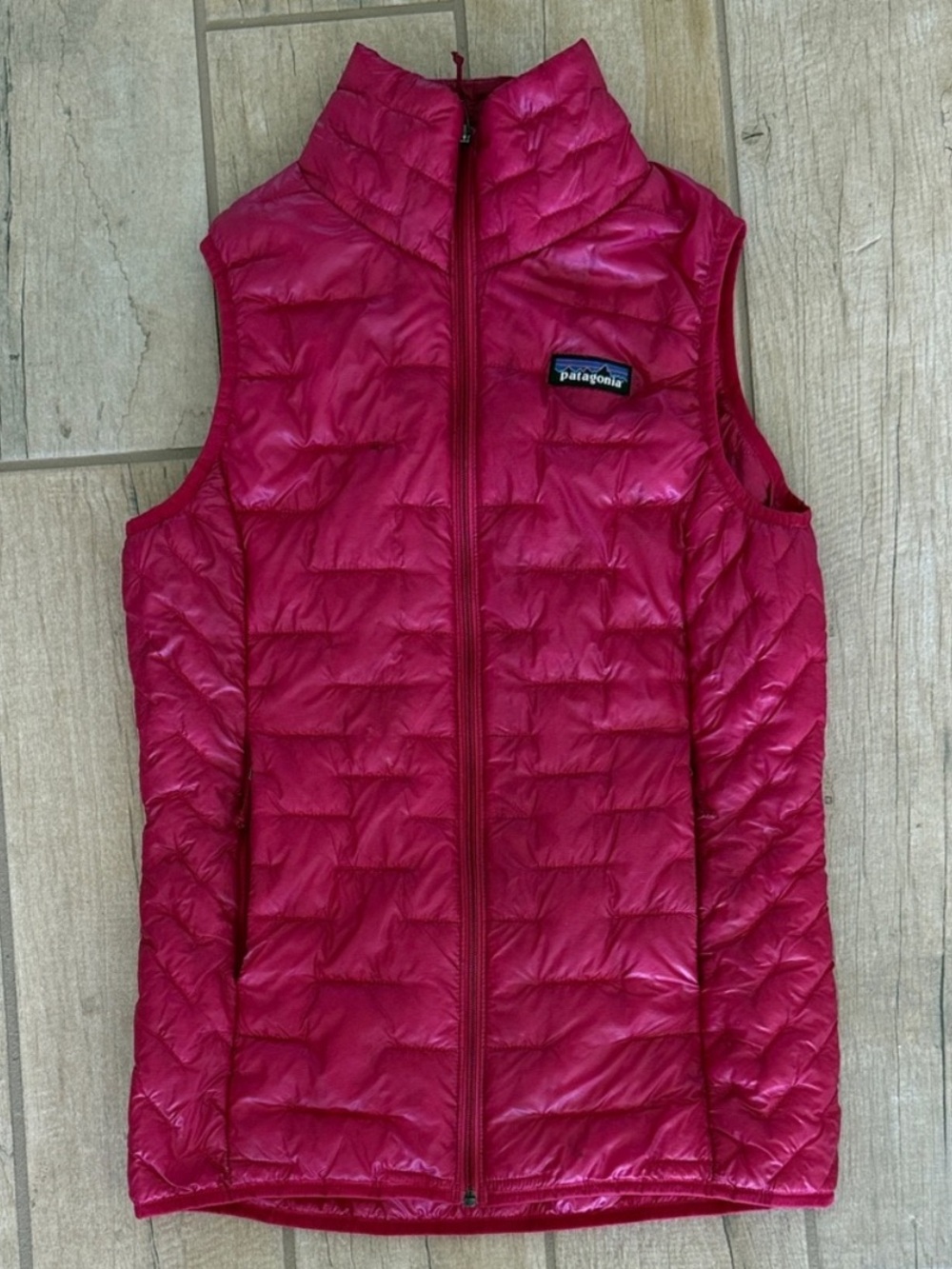 Patagonia Down Sweater Vest XS Pink Goose Down Packable Puffer Vest Women’s - Picture 2 of 5